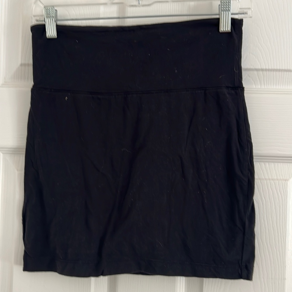 Black short cotton splendid skirt